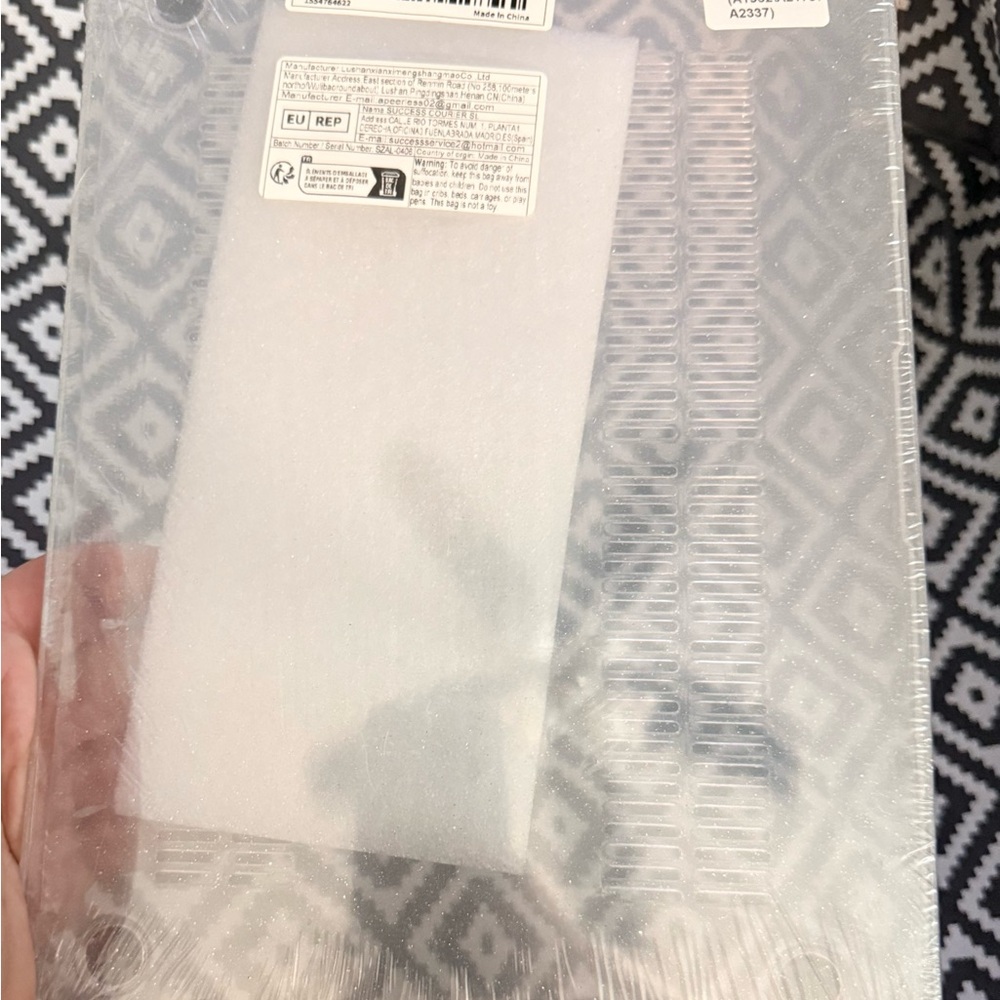 Glitter Clear Protective MacBook Air 13” Case